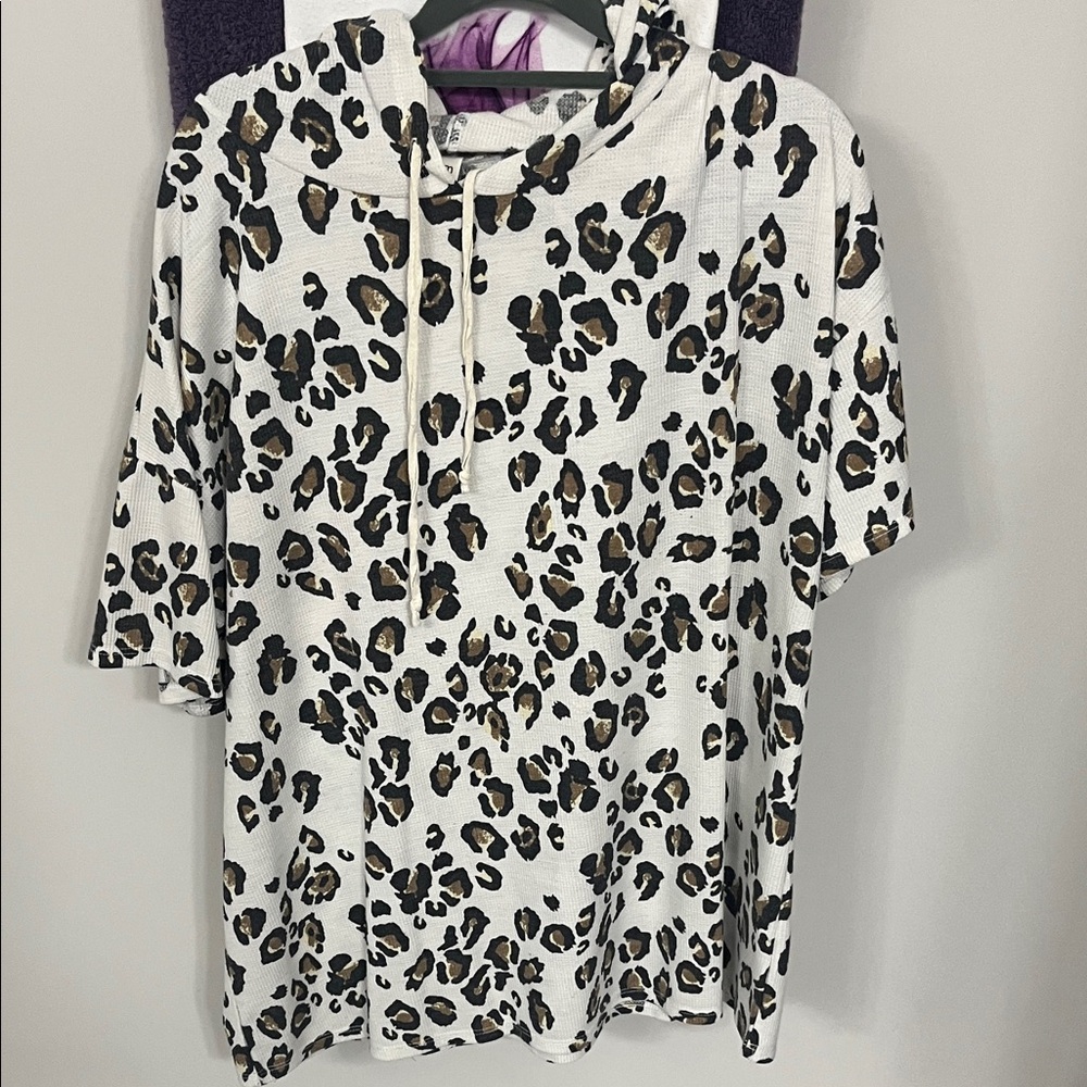 MTS Leopard Print Women's Hoodie - Black and Brown